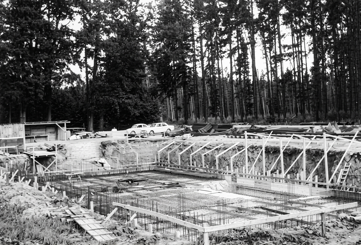 Bau des Hochbehälters